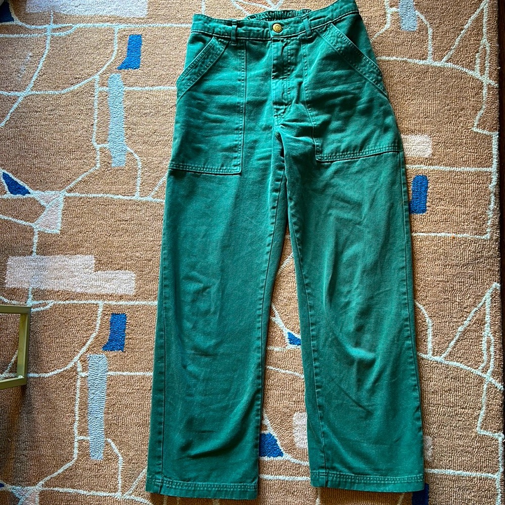 Big Bud Press Work Pants in Emerald Green